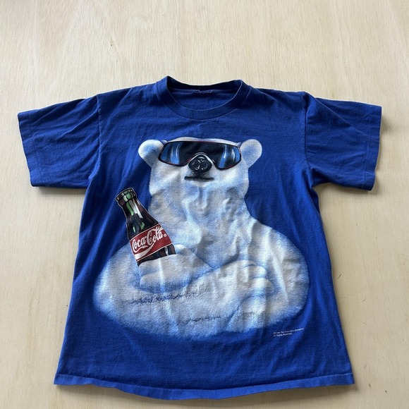 Coca-Cola Other - Vintage 1994 Coca Cola Company Shirt Mens Large Blue Polar Bear Graphic Tee
